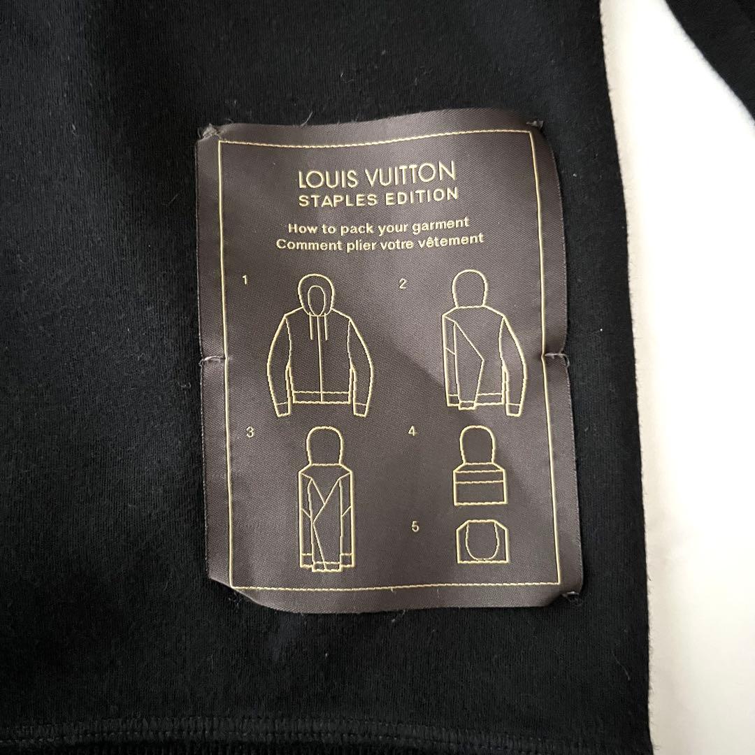 ルイヴィトン ダブルフェイス フルジップパーカー ブラック 黒 S 2021年製