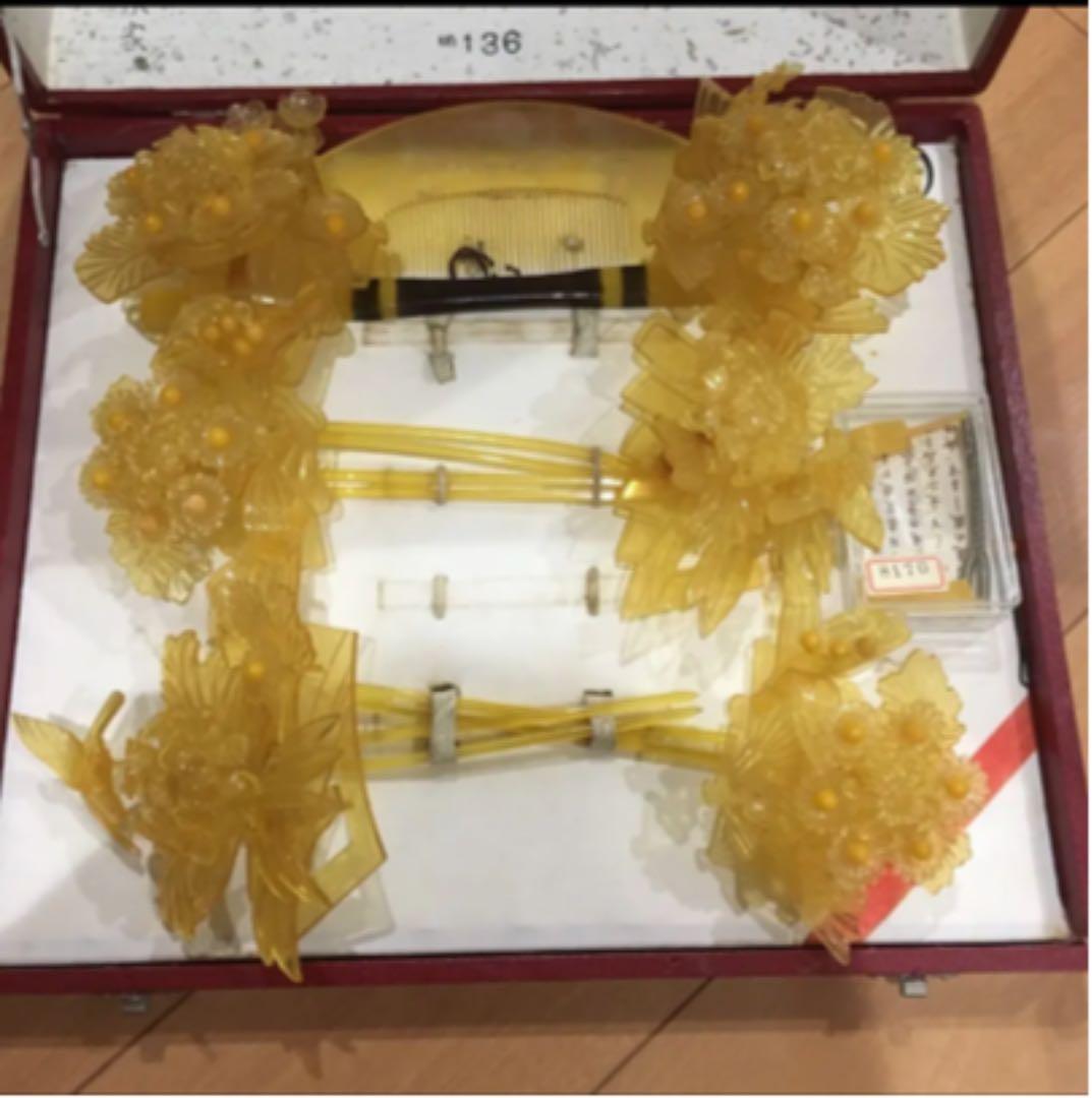 婚礼　簪　鼈甲風