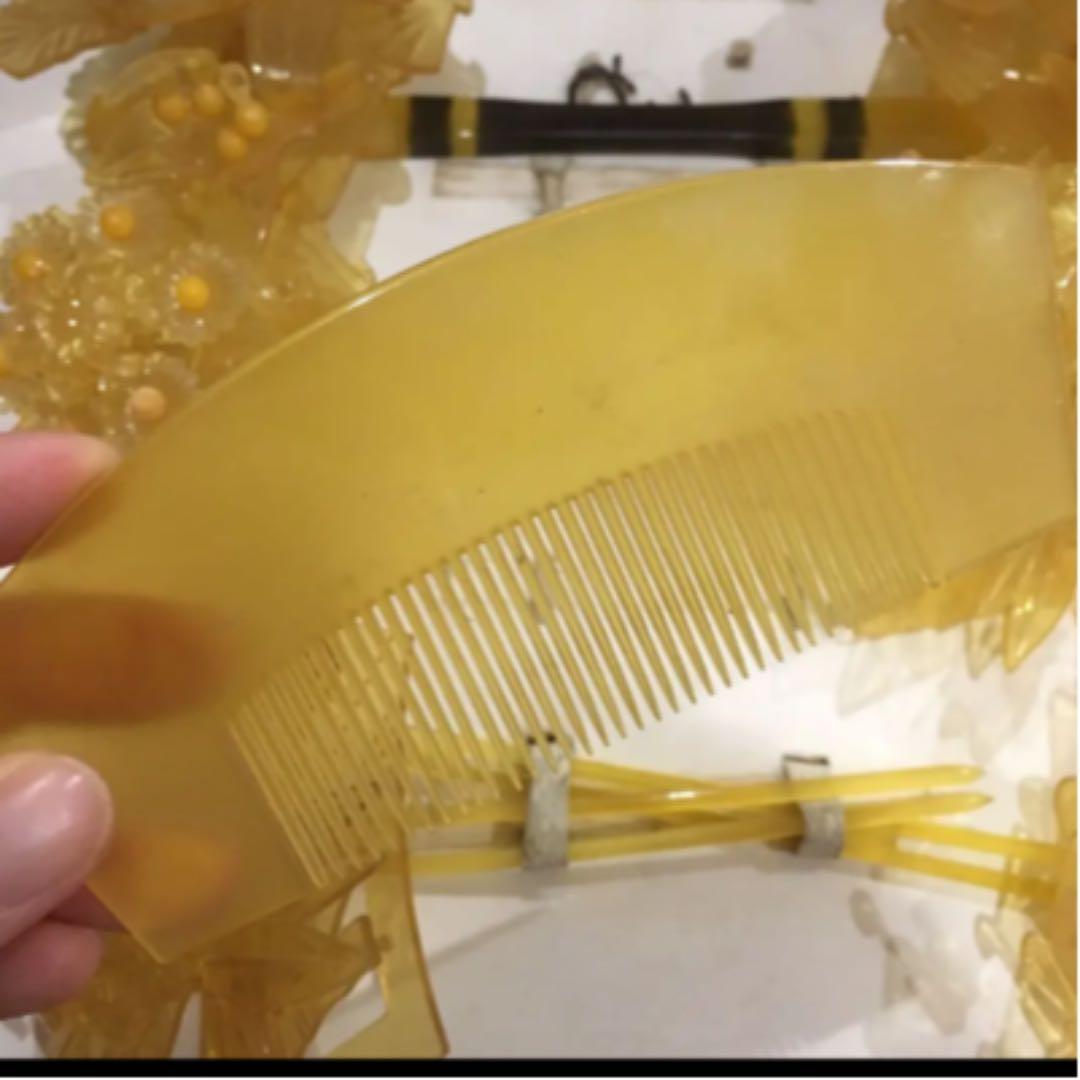 婚礼　簪　鼈甲風