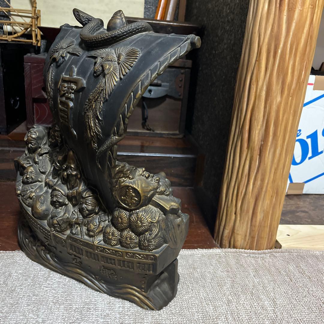 ブロンズ製船型彫刻 インテリア装飾