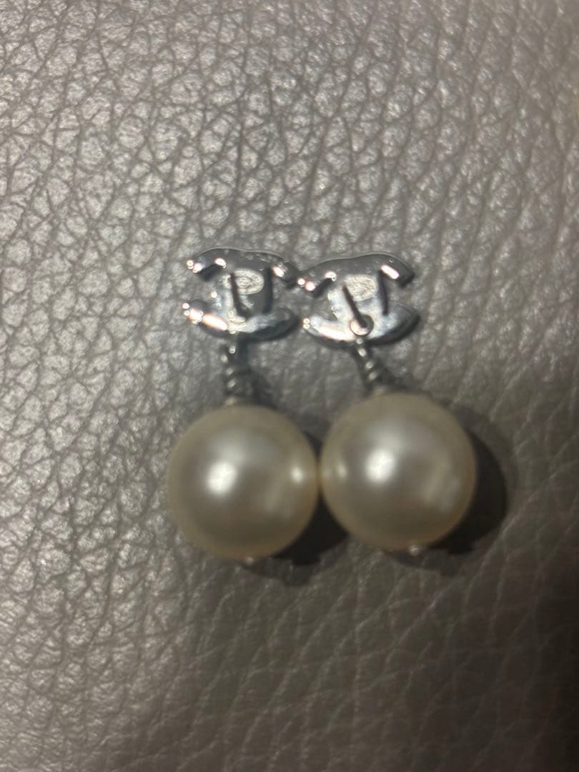 CHANEL パール ドロップピアス