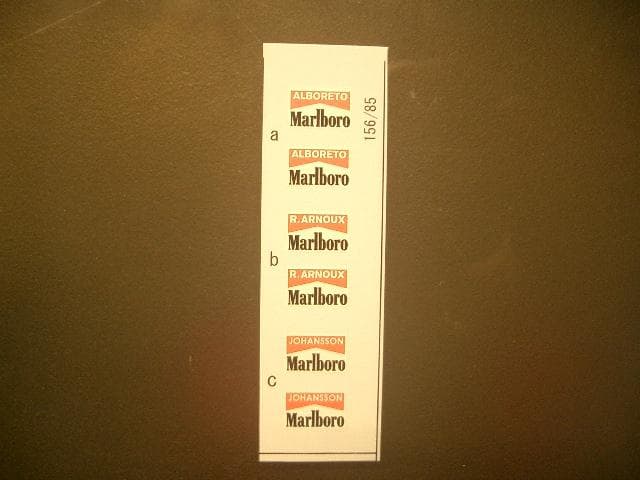 1/20 ヒロ フェラーリ 156/85 メタルキット マルボロ付き