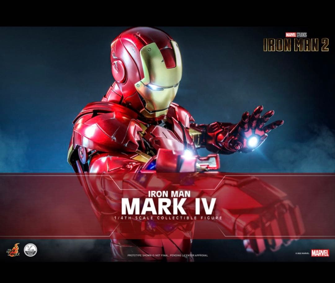 新品未開封 HotToys アイアンマン マーク4 1/4スケールフィギュア
