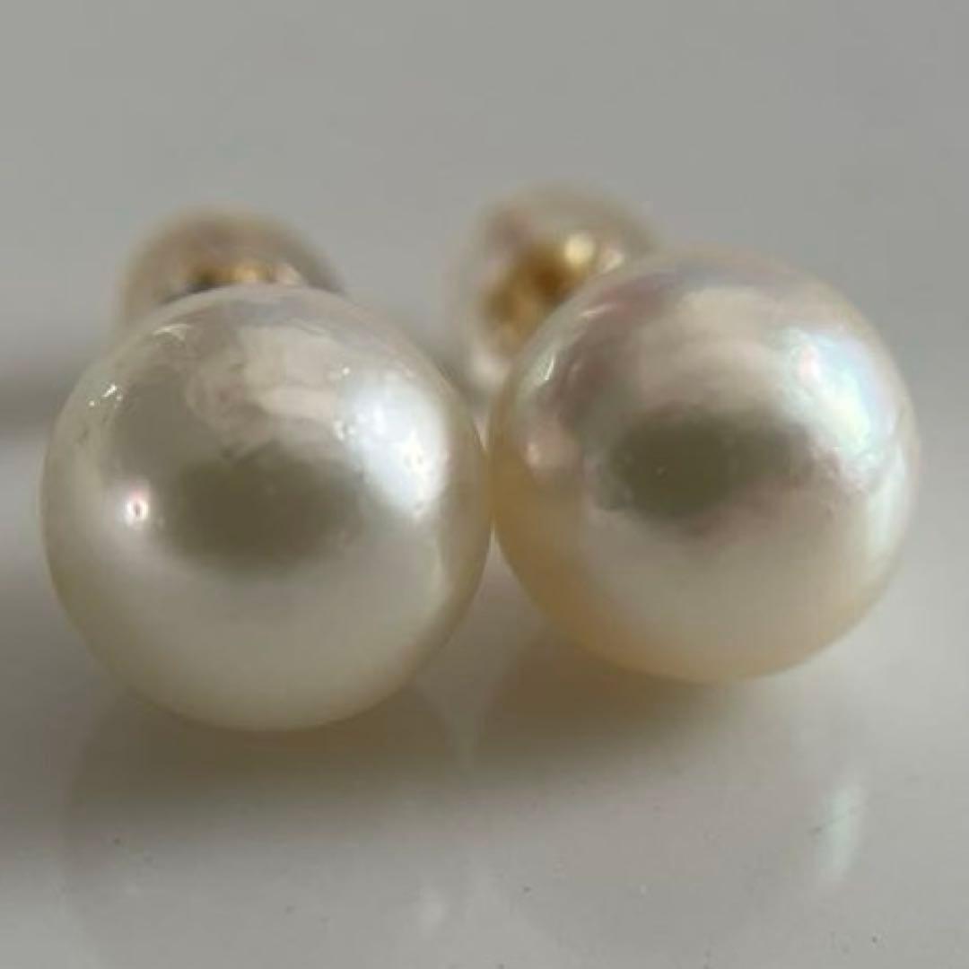 宇和島産 あこや本真珠 パール ピアス K18製（真珠 ピアス）