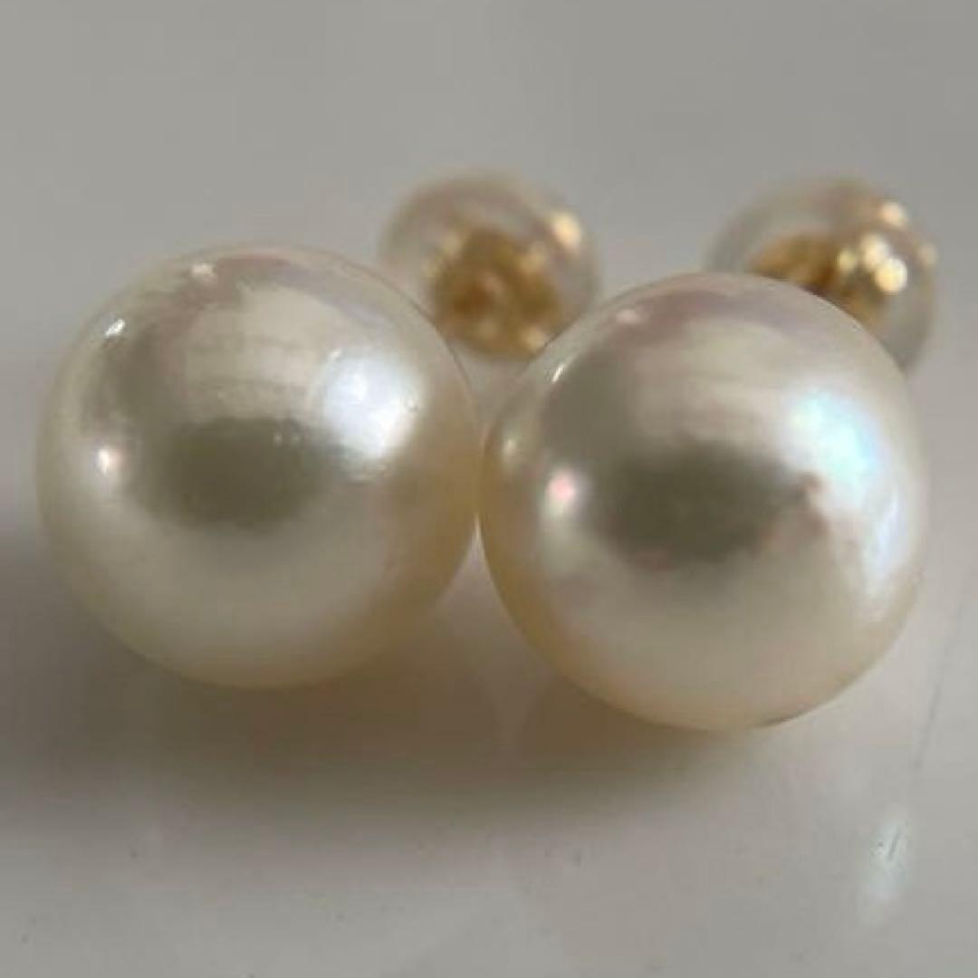 宇和島産 あこや本真珠 パール ピアス K18製（真珠 ピアス）