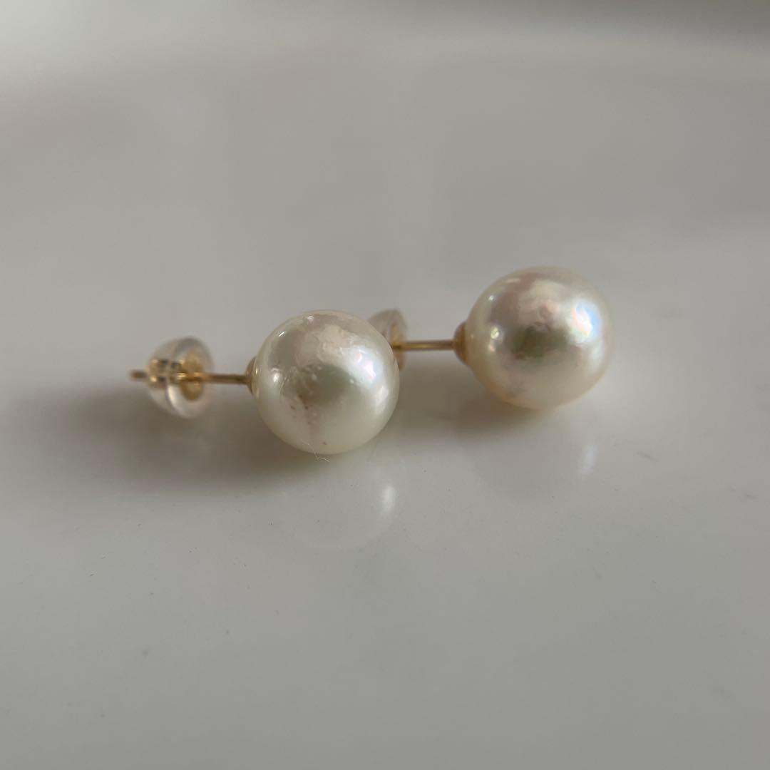 宇和島産 あこや本真珠 パール ピアス K18製（真珠 ピアス）