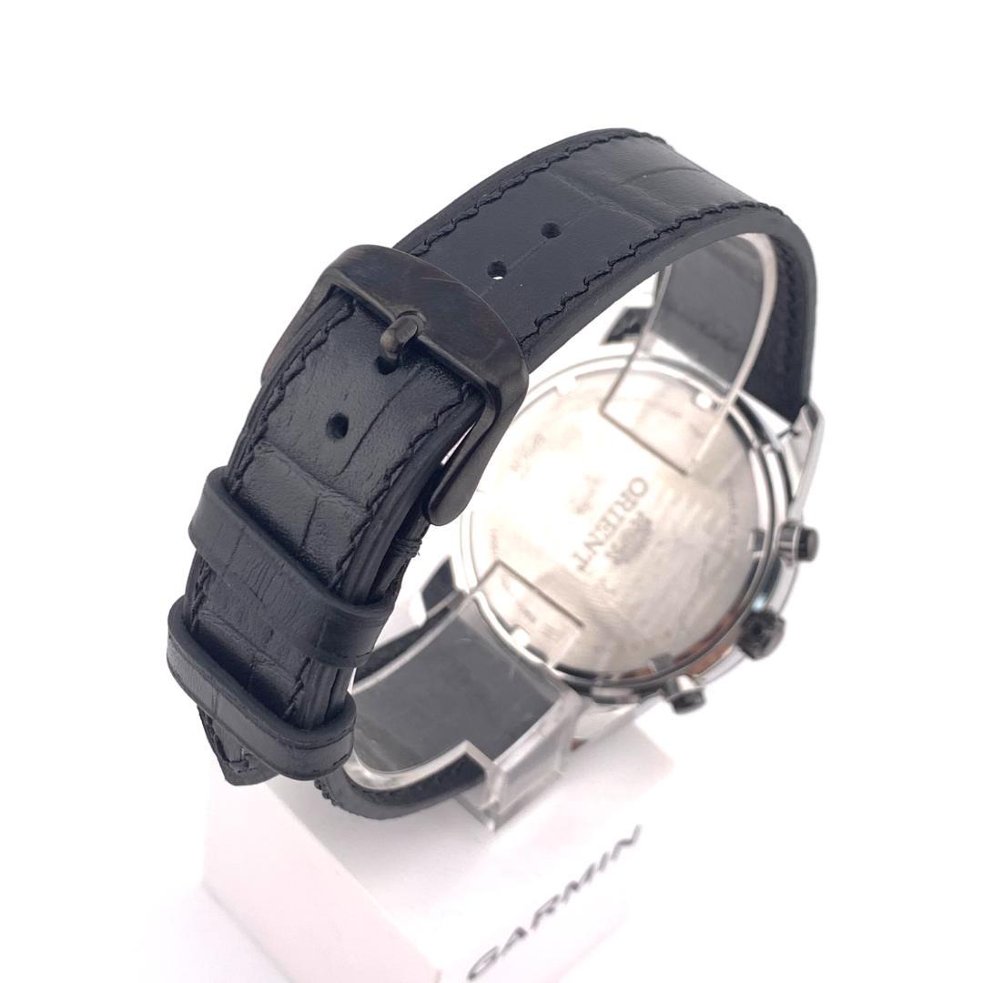 7-4704 ORIENT RMD0-UAA0 クロノグラフ ブラック腕時計