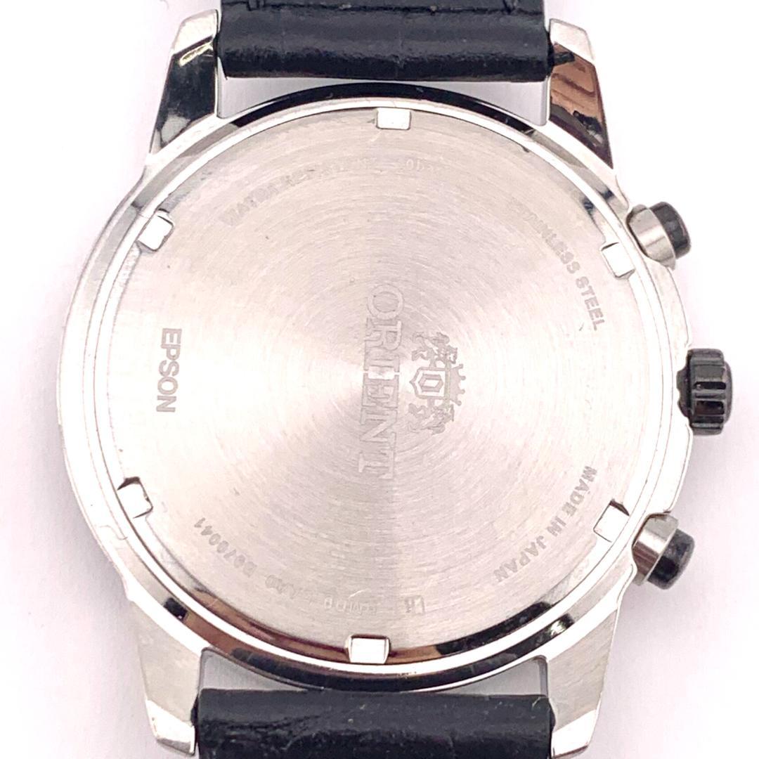 7-4704 ORIENT RMD0-UAA0 クロノグラフ ブラック腕時計