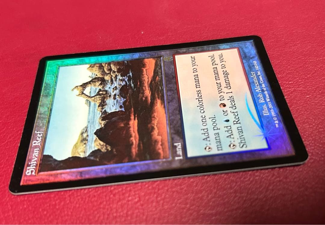 mtg シヴの浅瀬　Shivan Reef 英語　foil 1枚