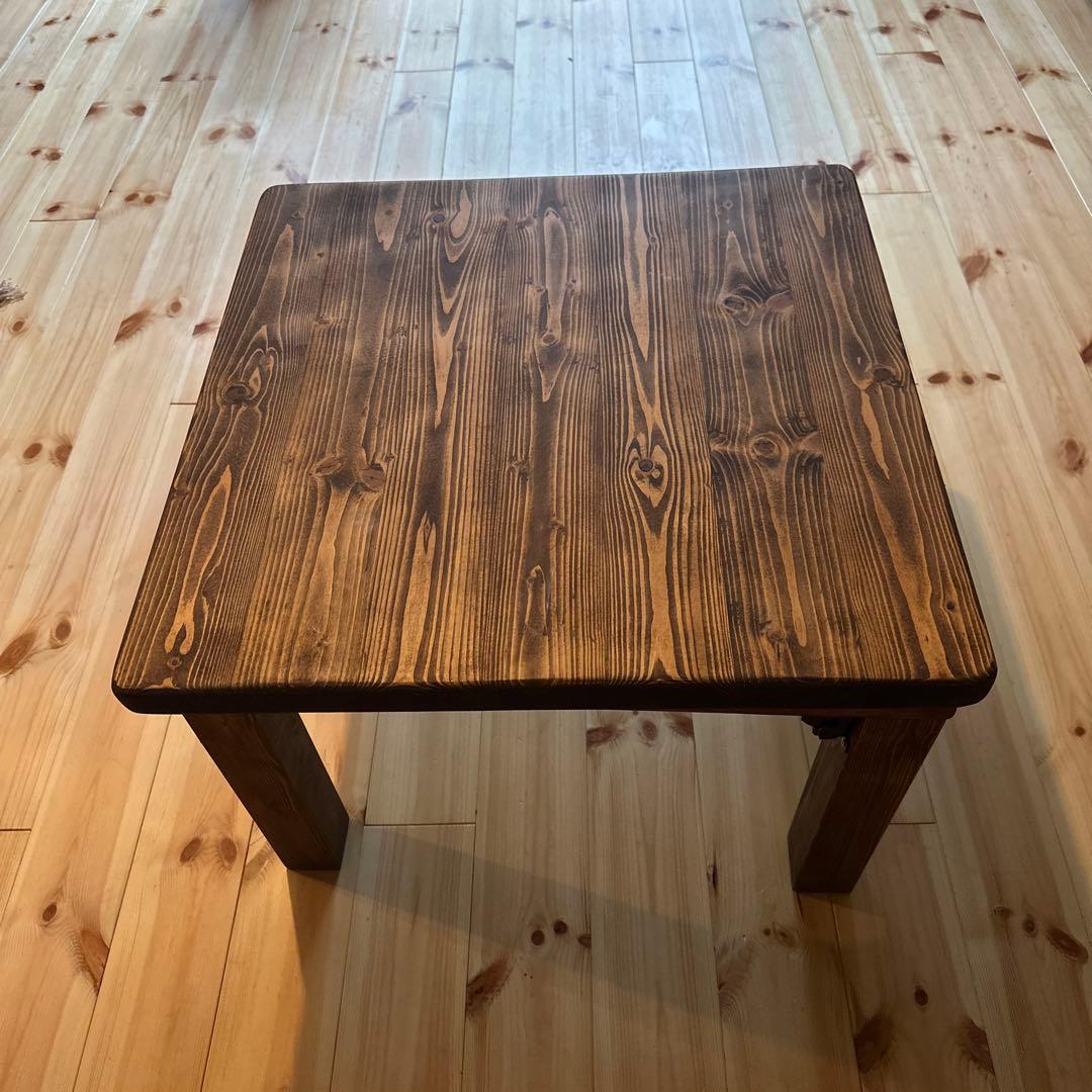 お*ん様 こたつ コタツテーブル 机 テーブル コタツ 無垢 無垢材 ローテーブ