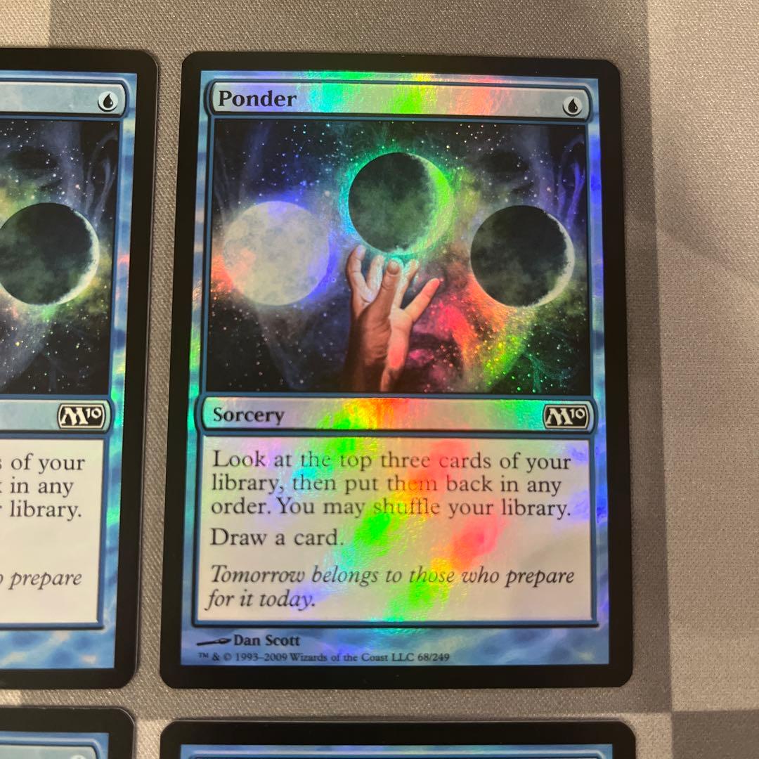 MTG 思案 ponder M10 foil 4枚セット
