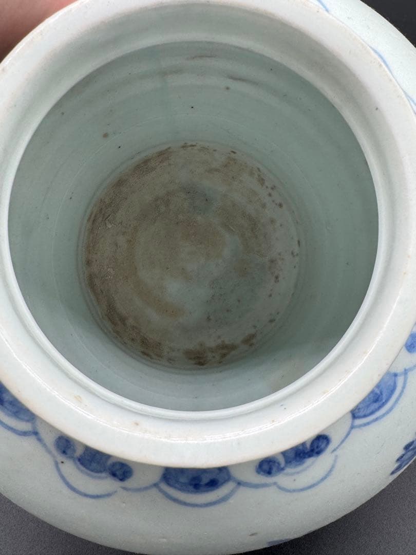 李朝？分院？染付　壺　花瓶　花入　時代物　工芸