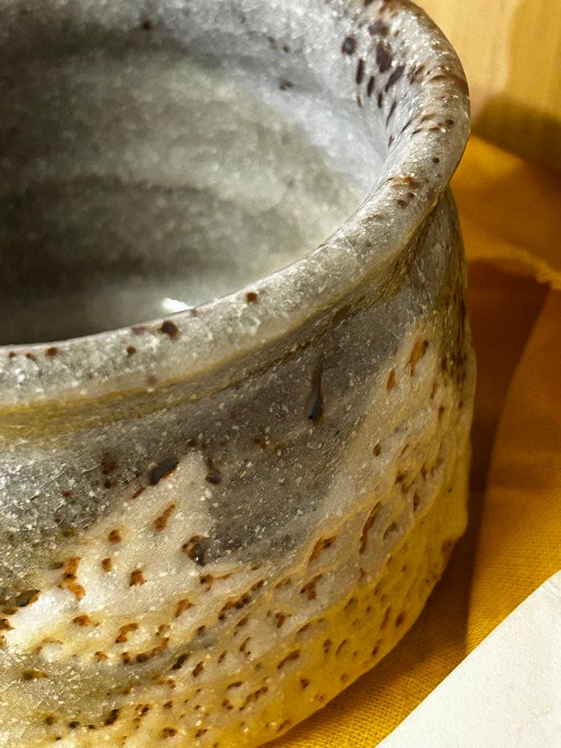 加藤 釥 作 志野 茶碗「桜」