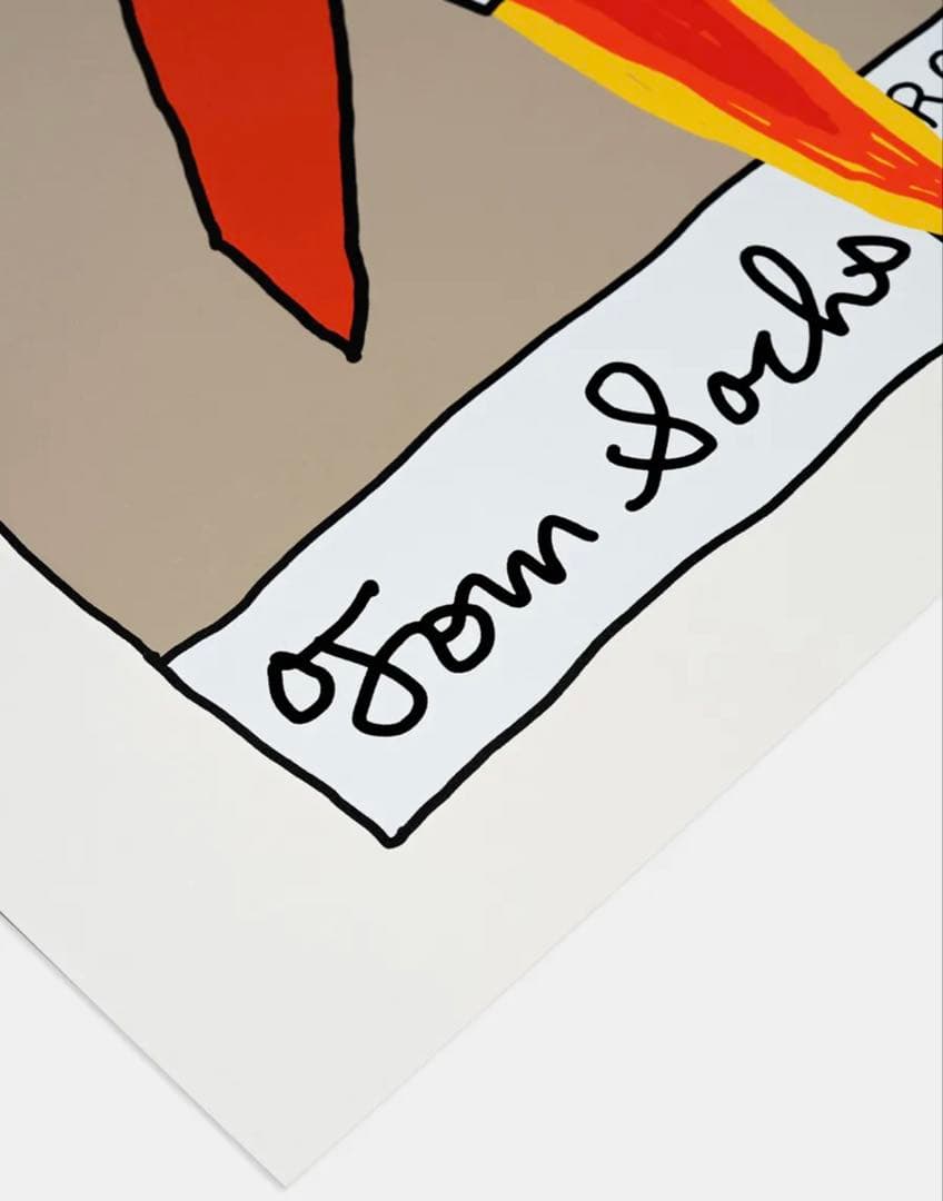 【美品】トムサックス限定シルクスクリーン 額装済み