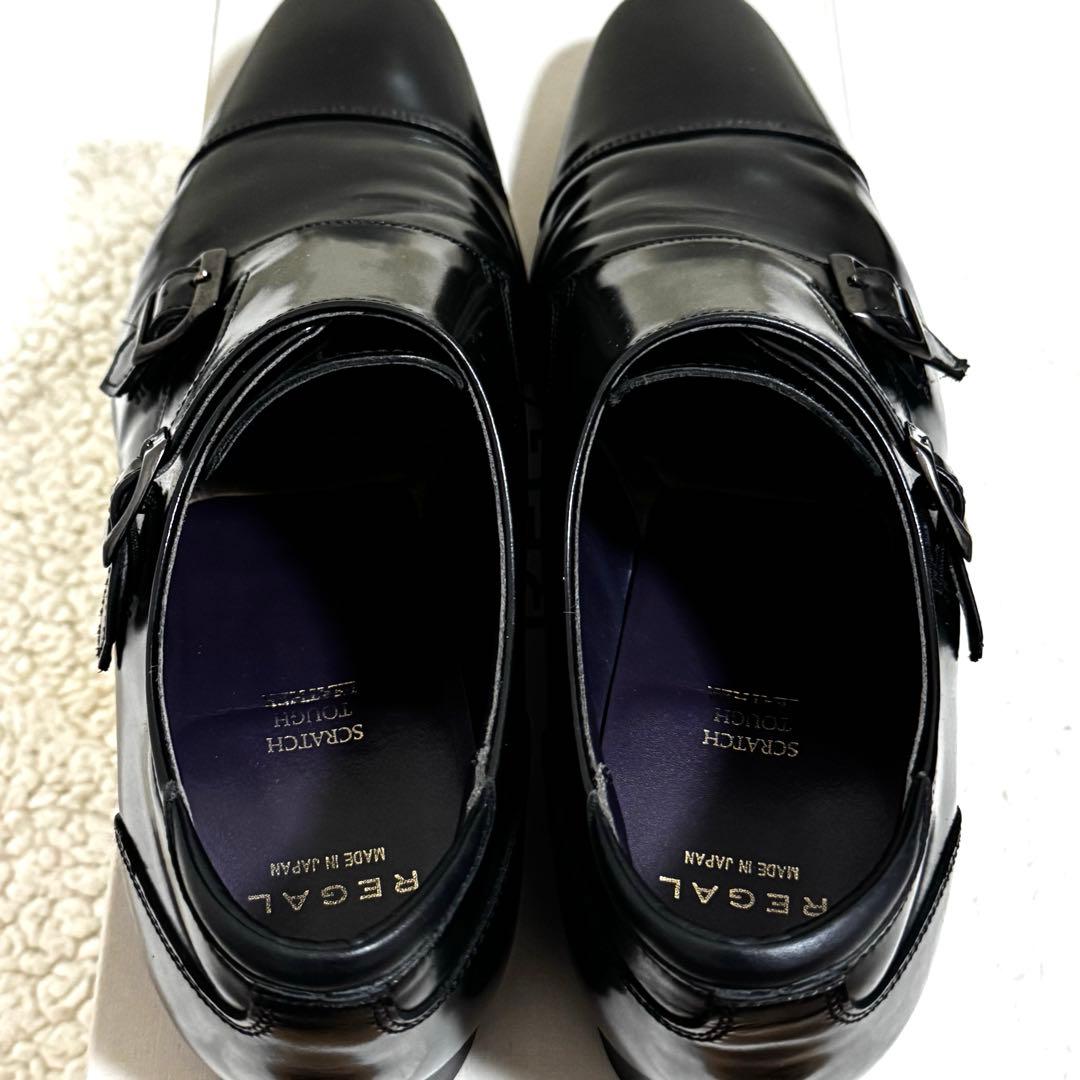 REGAL リーガル ダブルモンク ストレートチップ 26cm ビジネスシューズ