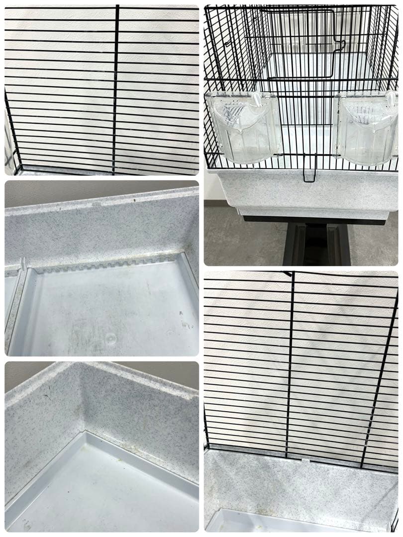 ferplast birds ファープラスト鳥籠 台付 鳥かご ペット用品 黒