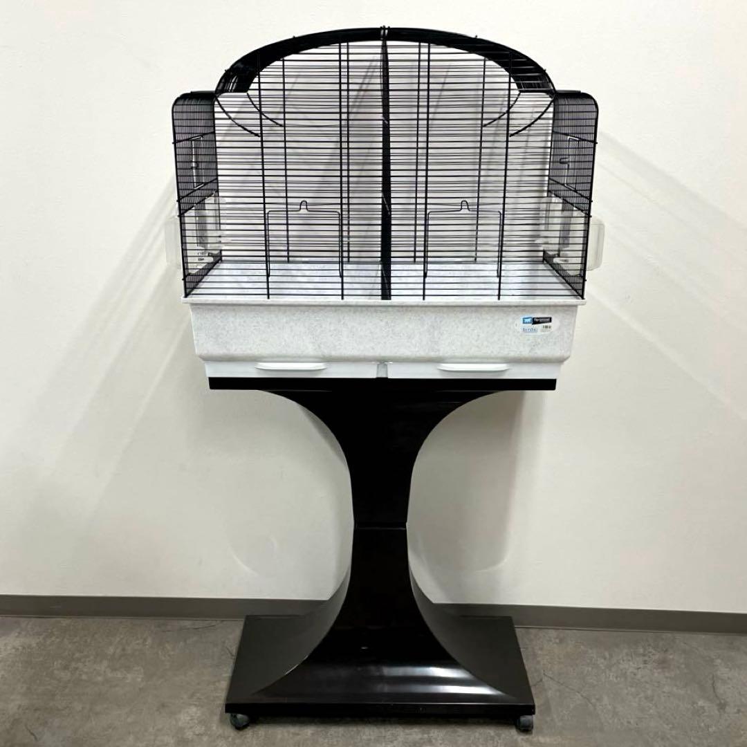 ferplast birds ファープラスト鳥籠 台付 鳥かご ペット用品 黒