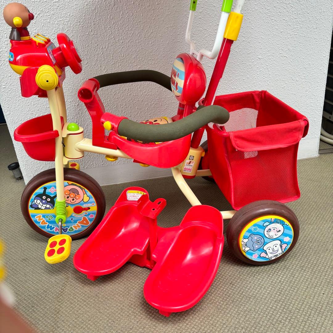 【極美品】アンパンマン三輪車フルセット