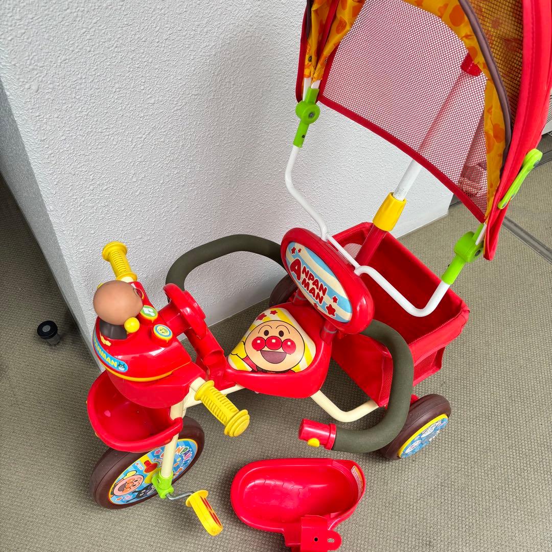 【極美品】アンパンマン三輪車フルセット