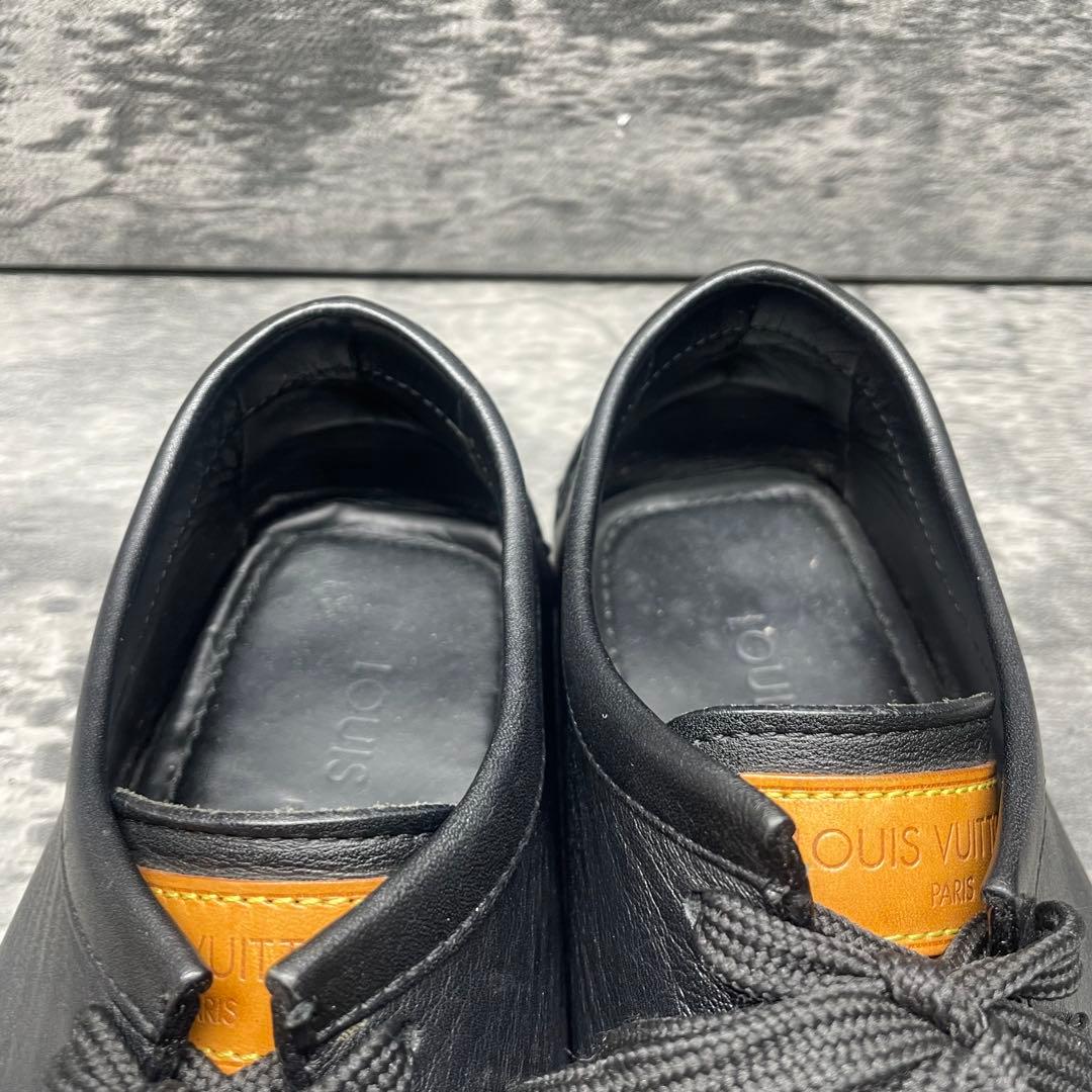 ルイヴィトン ドライビングレザーシューズ モカシンブラック