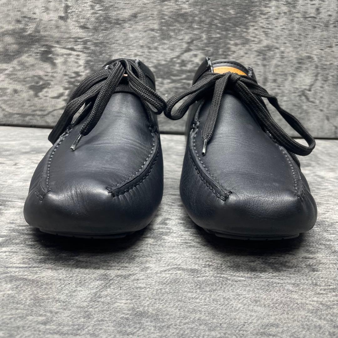 ルイヴィトン ドライビングレザーシューズ モカシンブラック