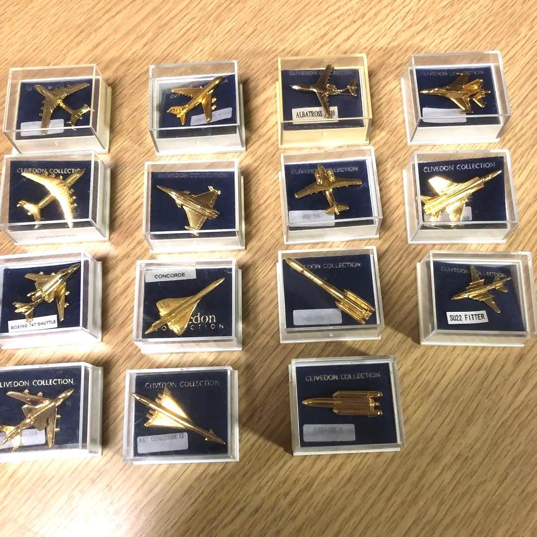 CLIVEDON 飛行機ピンバッチ15個セット