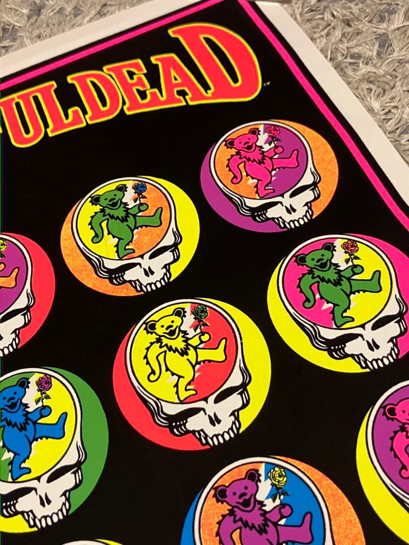 GratefulDead グレイトフルデッド ブラックライトポスター　希少品