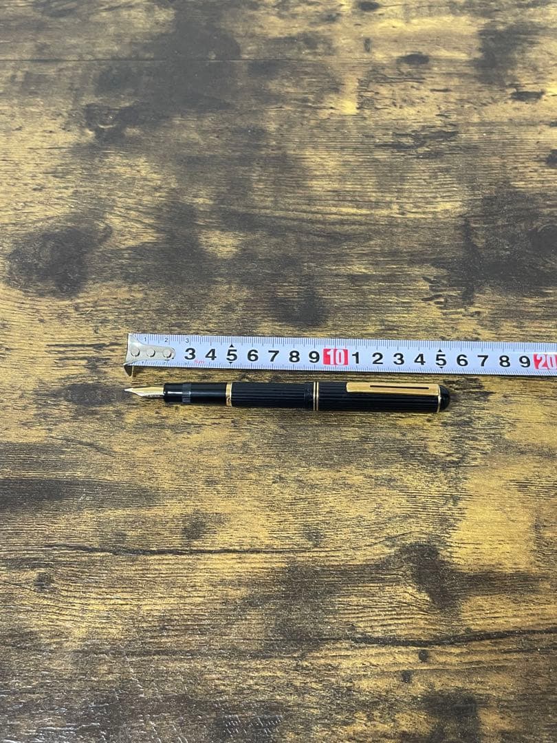 試筆のみ　初代　ジャスタス　14金　ゴールド　万年筆　パイロット　嵌合式　中字