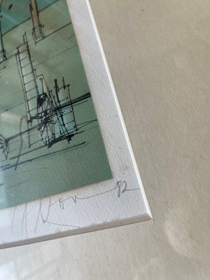 フランスの幻想画家ジャン・カルズー（Jean Carzou）による「海辺の城塞」