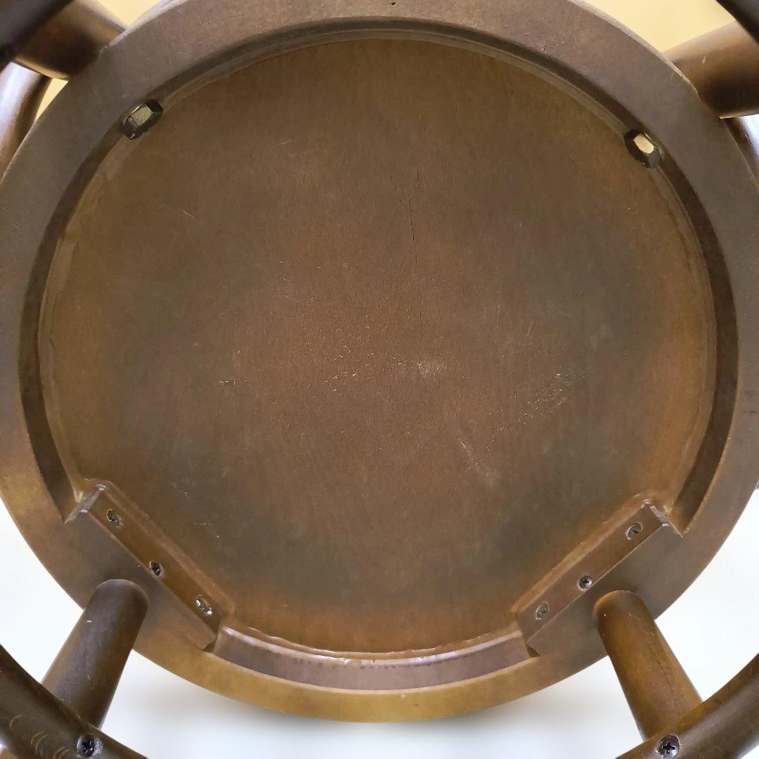 曲げ木デザイン 木製椅子 ダークブラウン