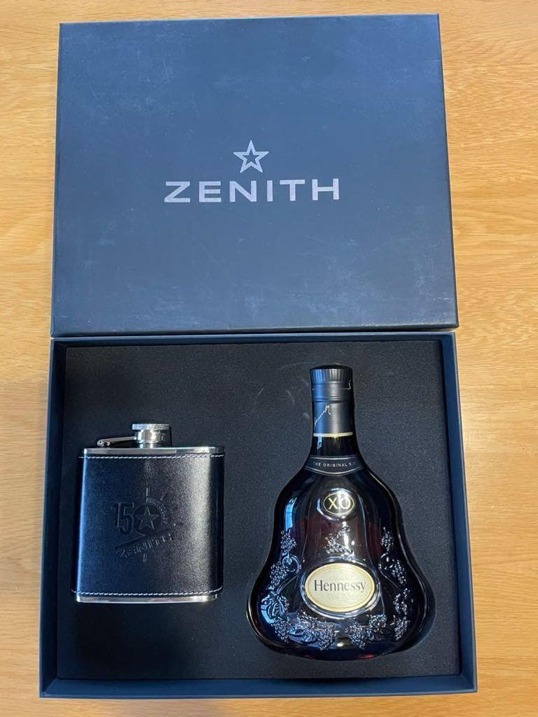 ヘネシーXO/ ZENITH 150rh Anniversary スキットル付属