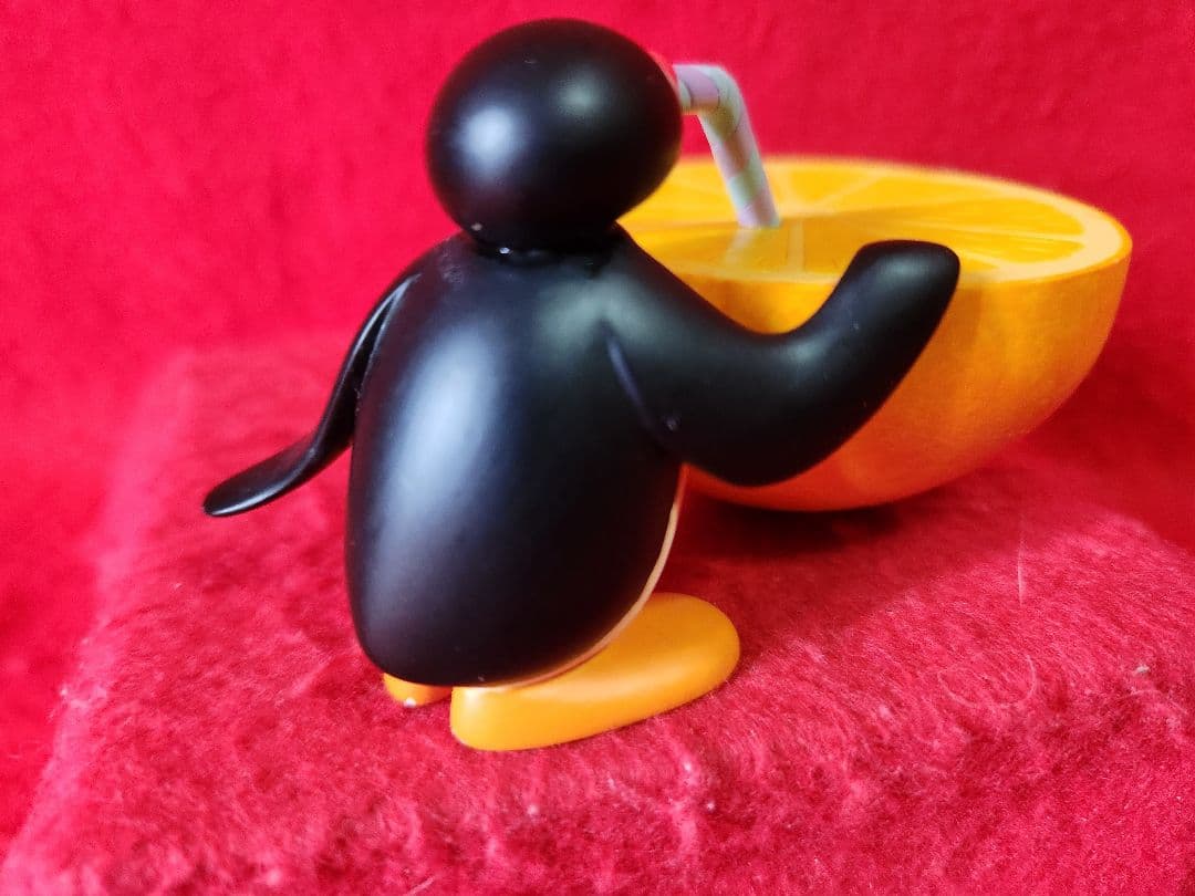 ピングー　オレンジ　ポリレジン　フィギュア　pingu