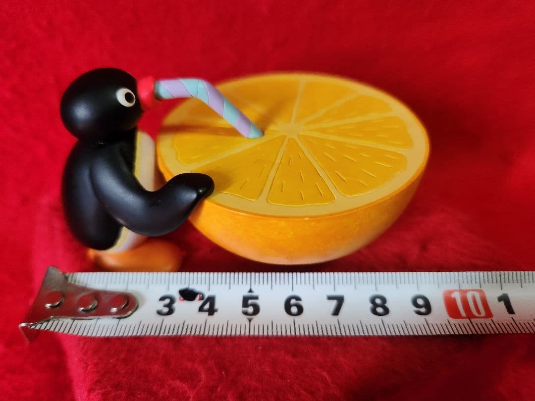 ピングー　オレンジ　ポリレジン　フィギュア　pingu