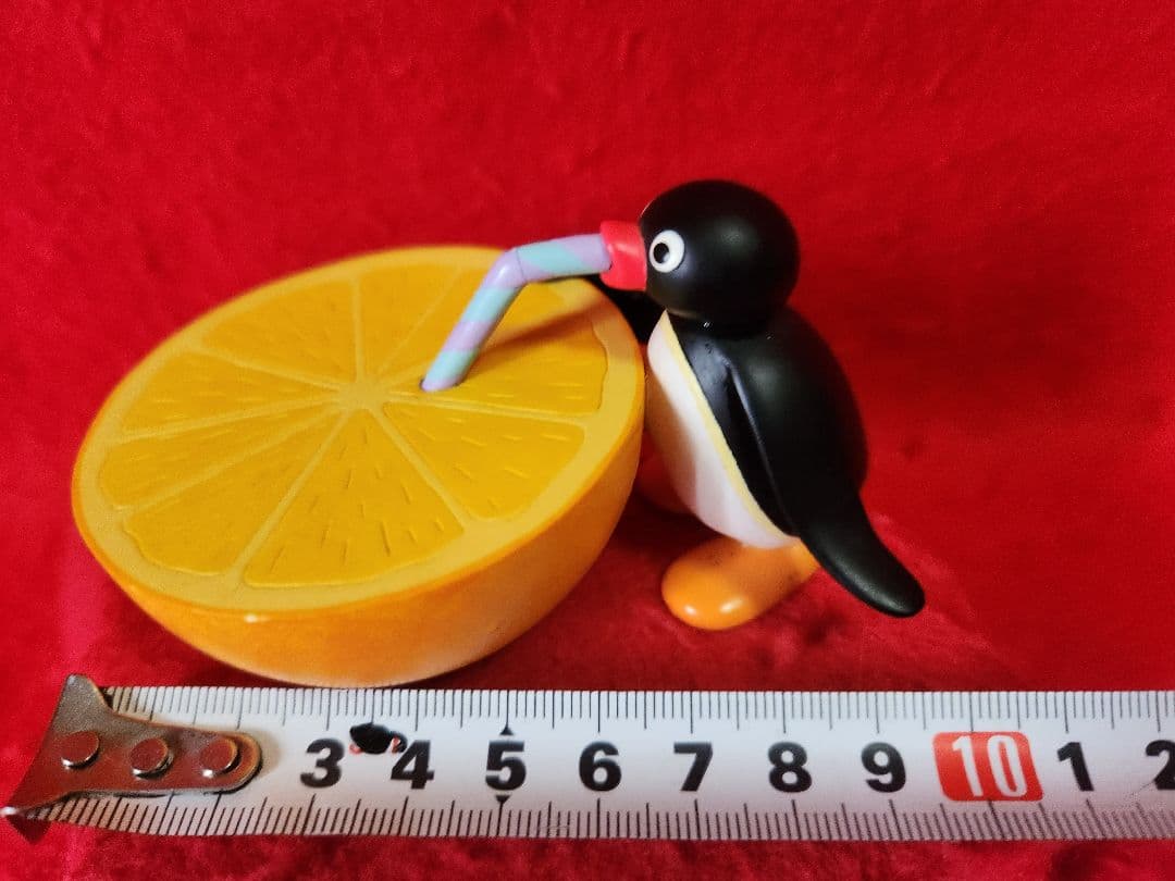 ピングー　オレンジ　ポリレジン　フィギュア　pingu