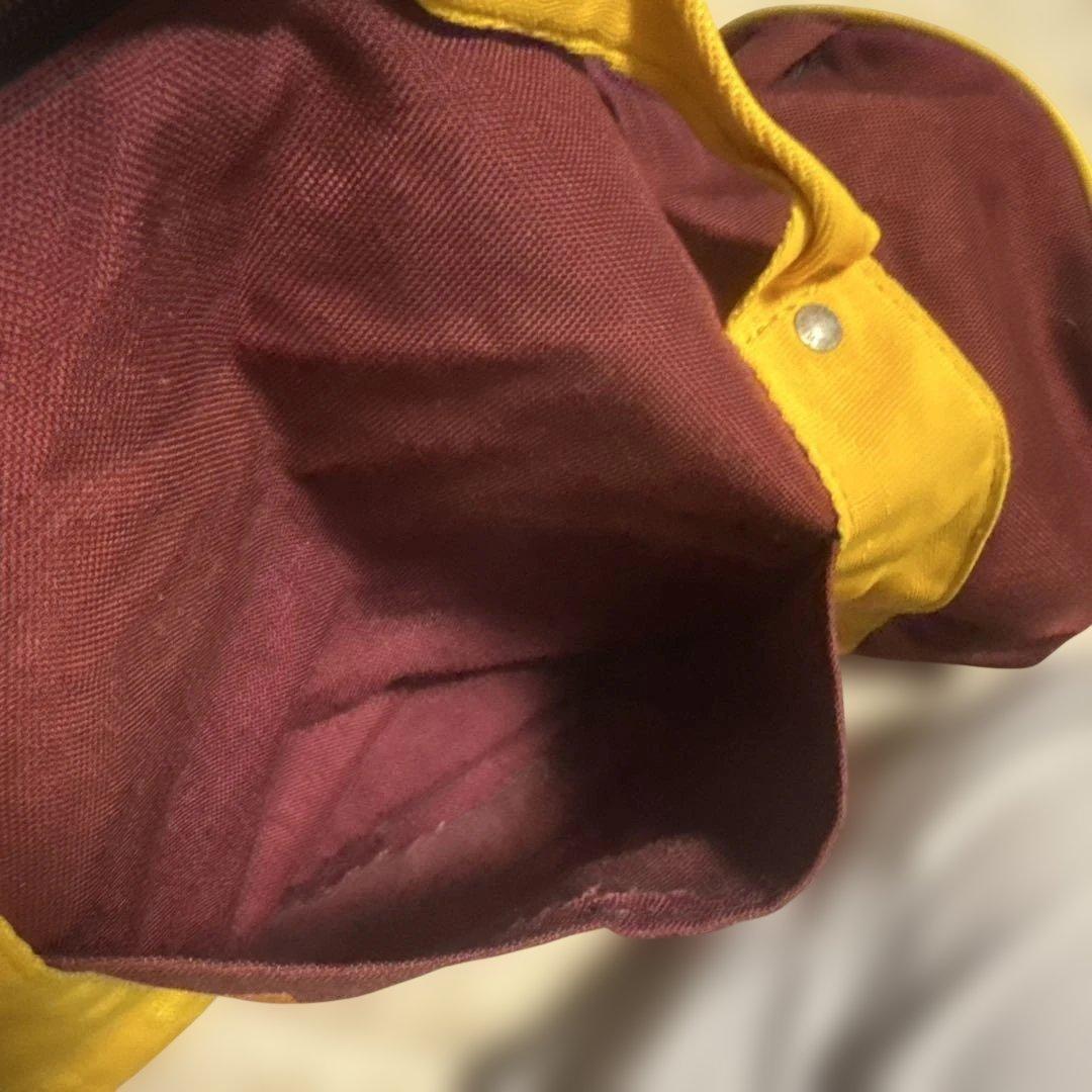 VANS ボストンバッグ　ドラムバック　 バーガンディ/イエロー