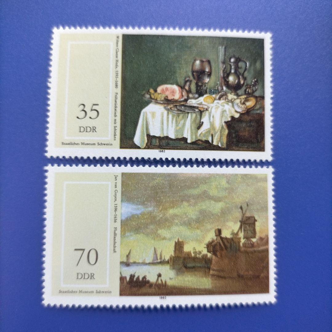 3857 外国切手 ドイツ 1982年 17世紀の絵画 6種完 未使用