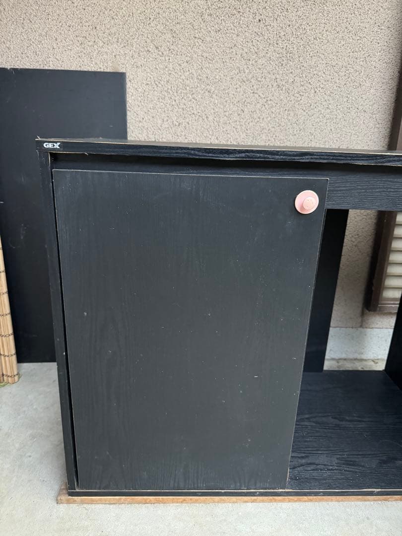 GEX ガラス水槽 900サイズ＋アクアラックウッド900BK