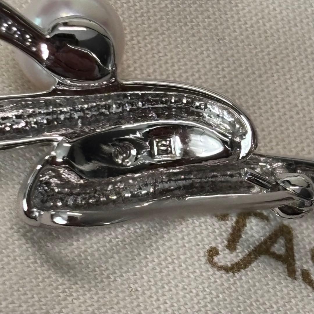極美品　TASAKI　ブローチ 2点セット　田崎 真珠 パール シルバー 羽