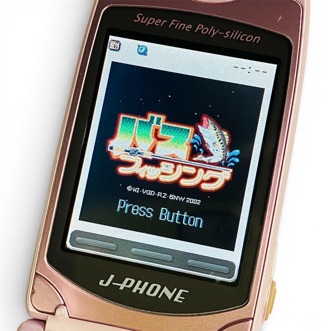 【希少・動作品】J-PHONE 東芝 J-T08 パールピンク 起動確認済