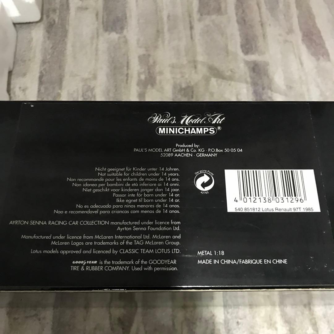 84 MINICHAMPS Lotus Renault 97T 1985 ミニカ