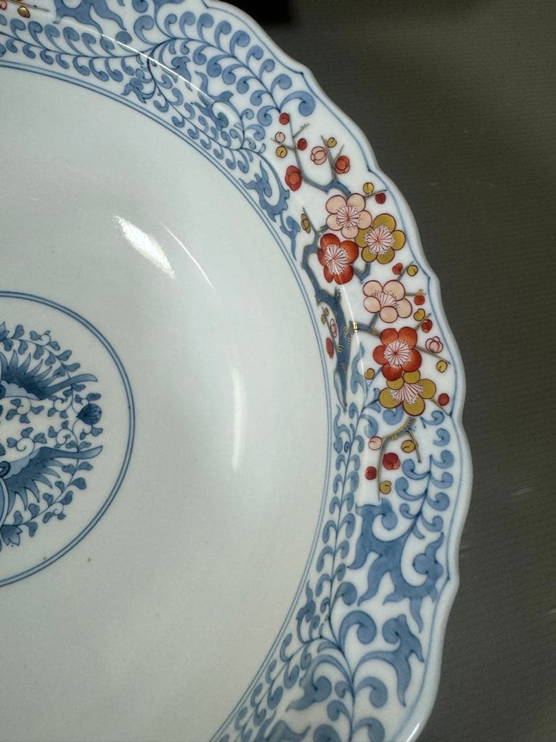 2487 福右衛門作　古伊万里　献上手染錦　深鉢