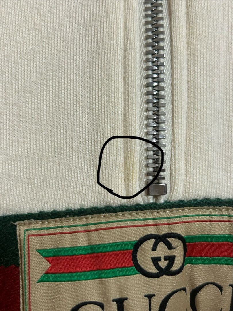 GUCCI パーカー　スウェット　トレーナー　グッチ　ラベル付きジャケット