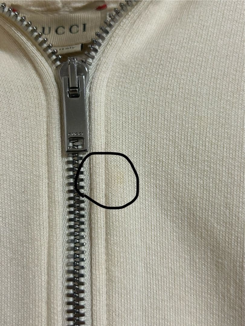 GUCCI パーカー　スウェット　トレーナー　グッチ　ラベル付きジャケット