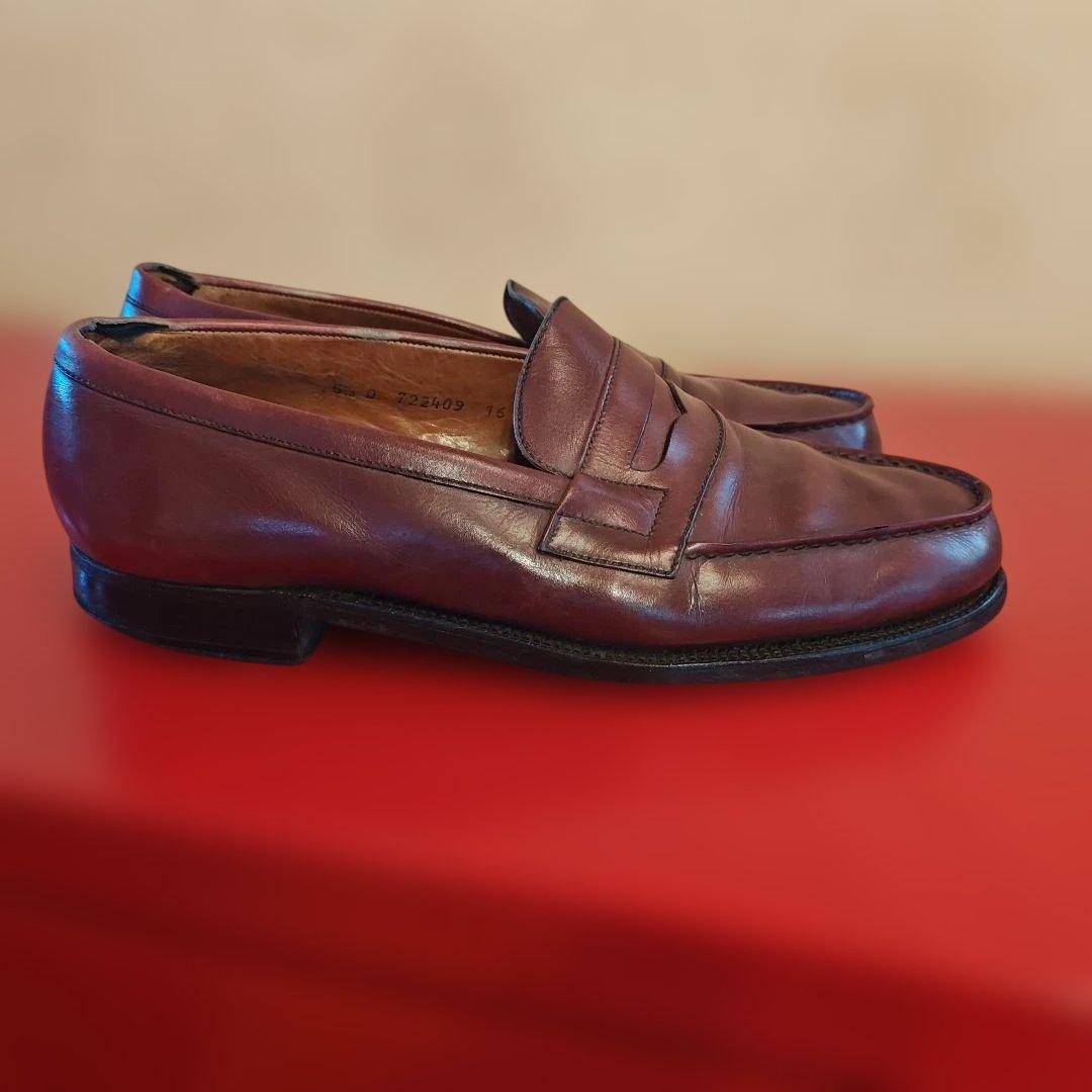 J.M.WESTON 180 シグニチャーローファー 5.5 D バーガンディ