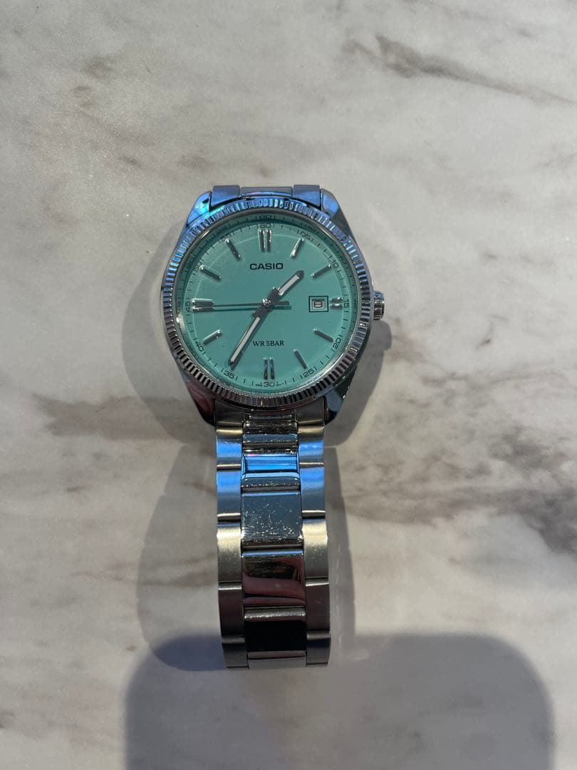 藤*加様 CASIO クォーツ腕時計 WV-58A ミントグリーン