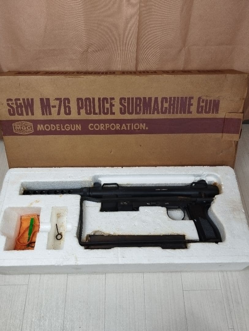 希少　MGC製モデルガン S&W M-76 元箱付 SPG規格品