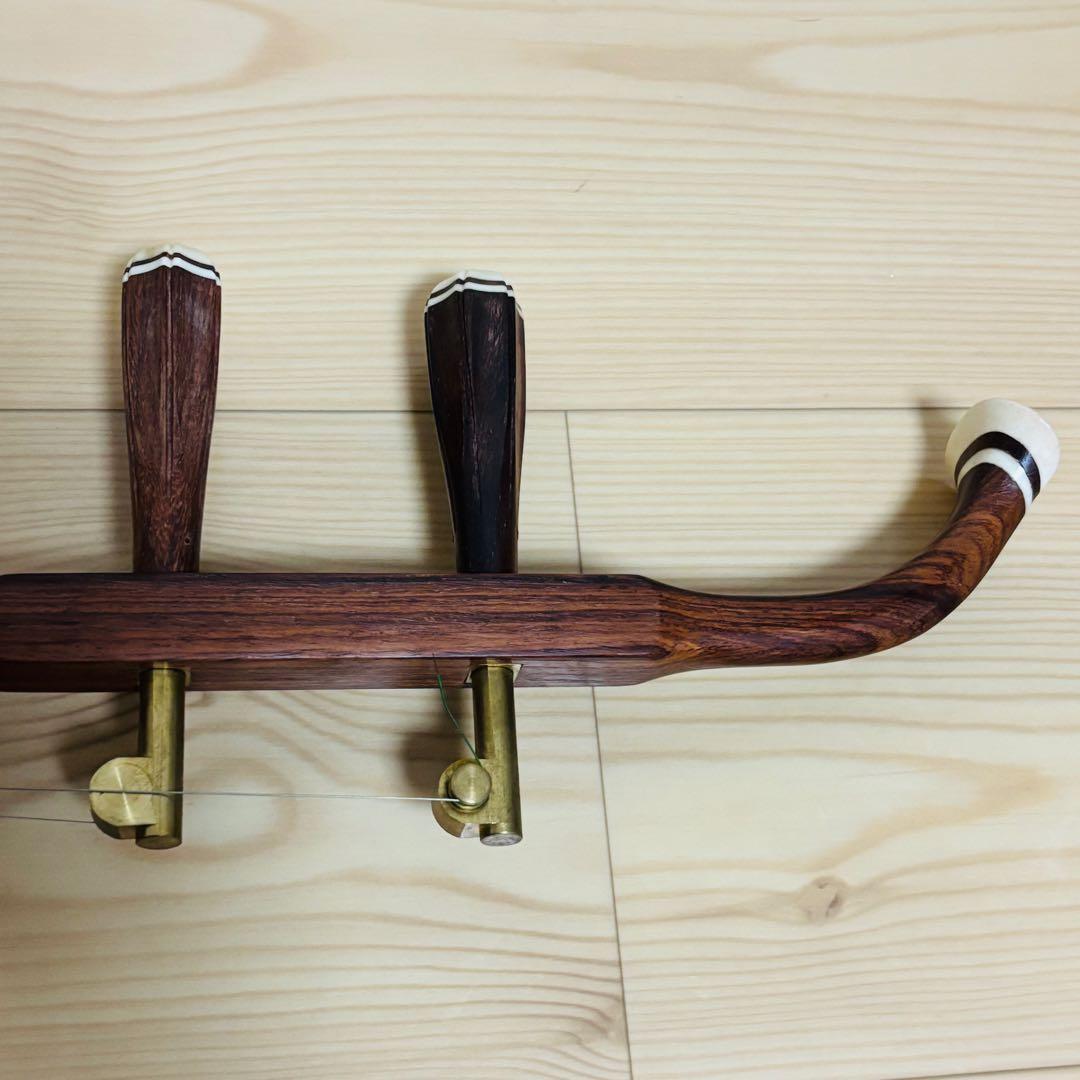 二胡　中国胡弓　中国琴 　蛇皮　ケース付き