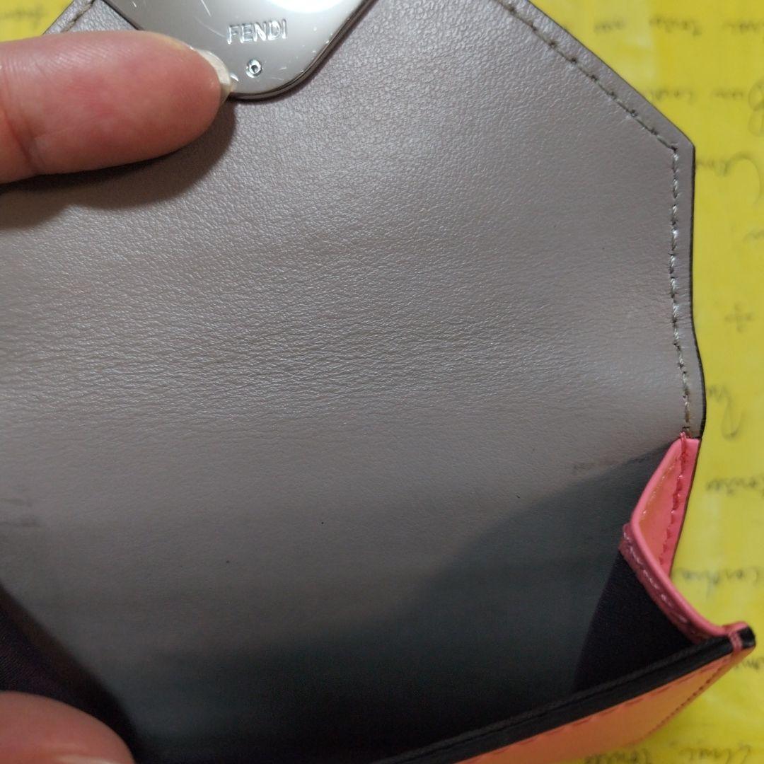【美品】FENDI 三つ折り財布 FFダイヤモンド ピンク