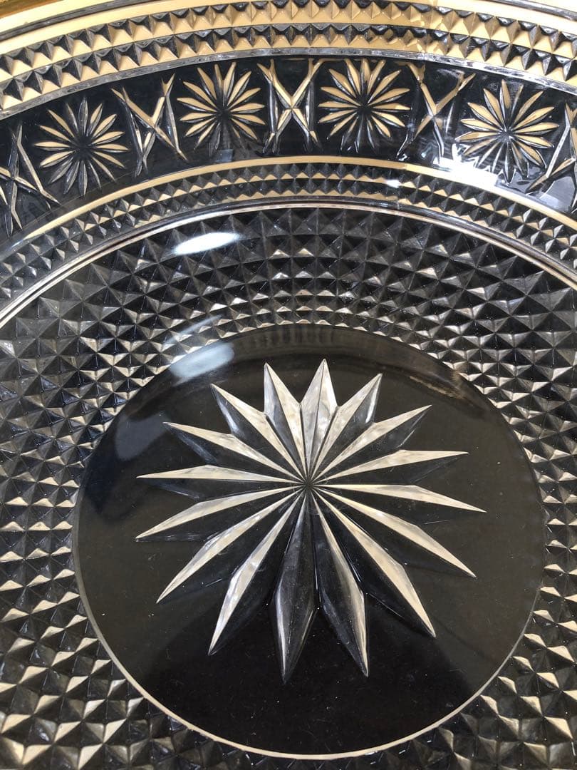 《R》茶道具 義山ガラス 平水指 水崎長寿 塗蓋付 共箱　250827G3