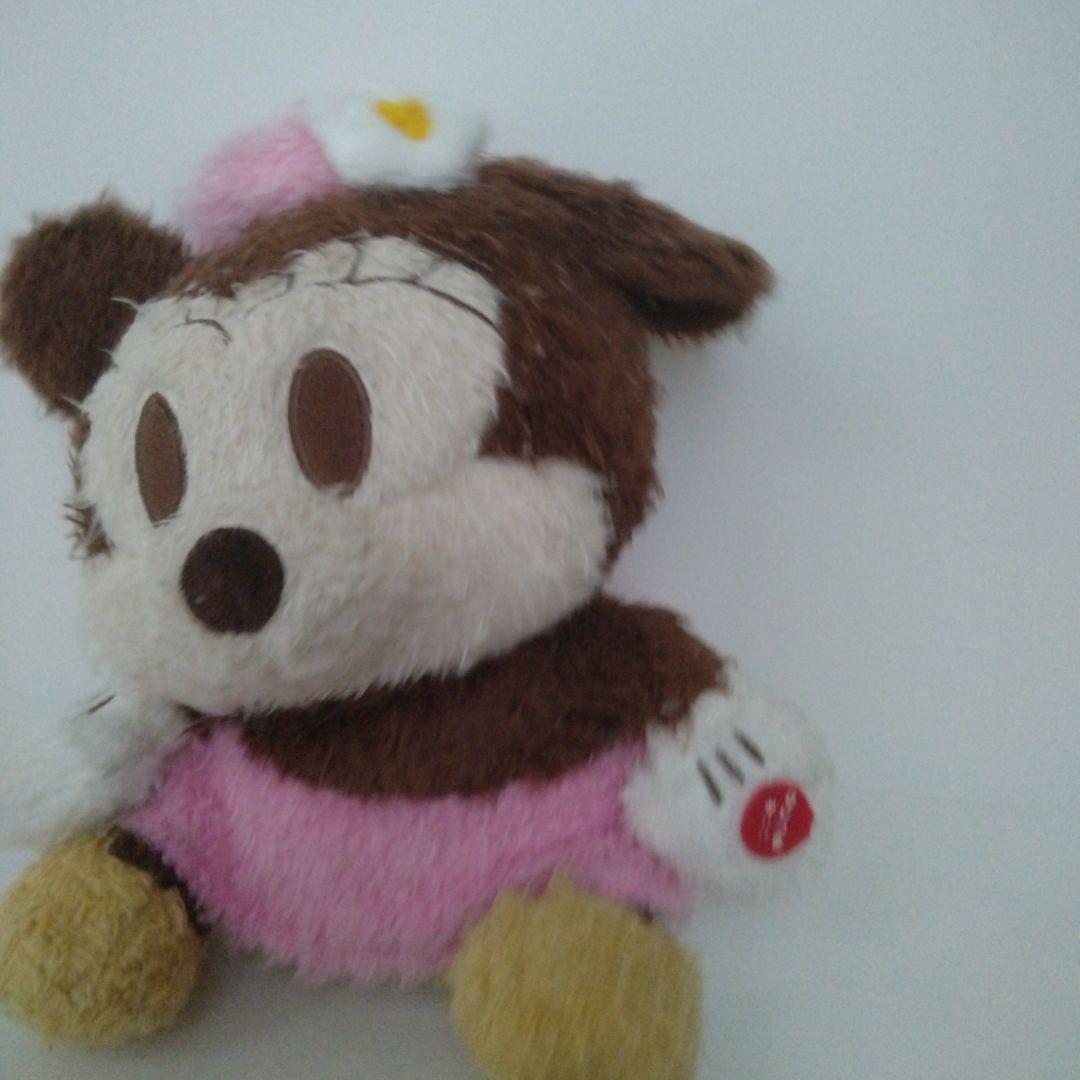 ディズニー　ミッキーマウス　ミニーマウス　メロディー首振りぬいぐるみ【レトロ】